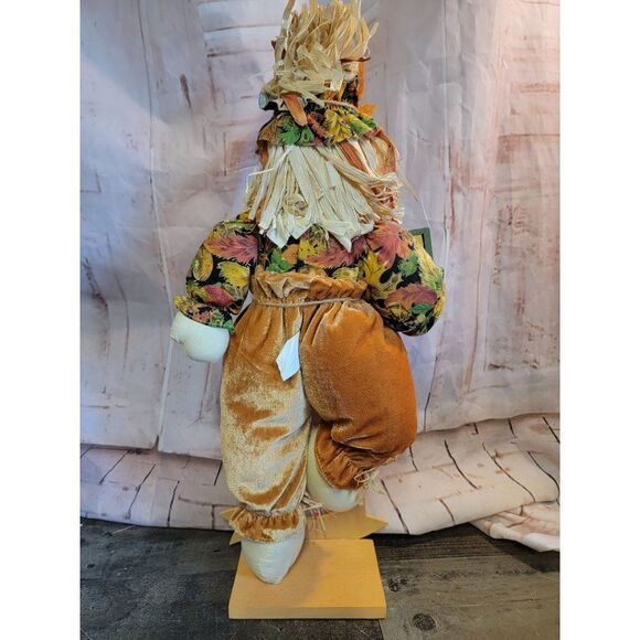 Happy harvest scarecrow birdhouse pumpkin fall figure decor - Picture 5 of 6